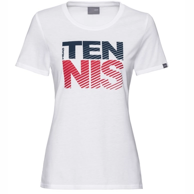 T-shirt de Tennis HEAD Women Club Lisa White