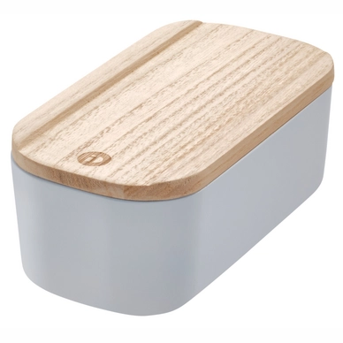 Opbergbox iDesign Compact Met Deksel Grijs (18 x 9 cm)