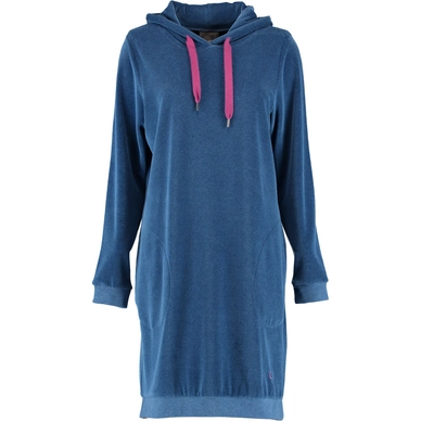 Pyjamashirt Cawö 820 Uni Longsize Hoodie Women Blauw Beere