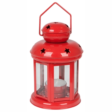 Candle Lantern Bo-Camp Urban Outdoor Red 16 cm