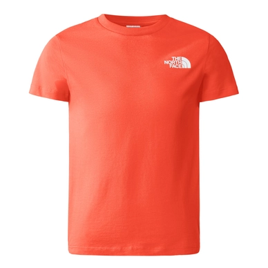 T-Shirt The North Face Teen S/S Simple Dome Tee Kids Retro Orange