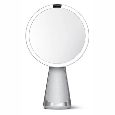 Miroir de Maquillage Simplehuman avec Capteur 5x Grossissement Argent 20 cm
