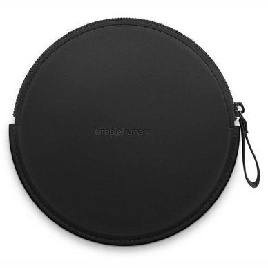 Spiegeltasche Simplehuman mit Reißverschluss mit Sensor Schwarz 10 cm