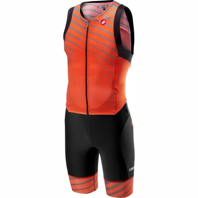 Speedsuit Castelli Men Free Sanremo Suit Sleeveless Orange