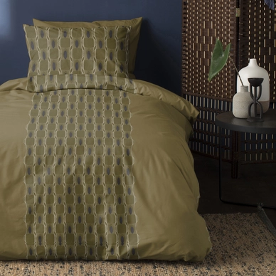 Dekbedovertrek Damai Kente Olive Green Katoen