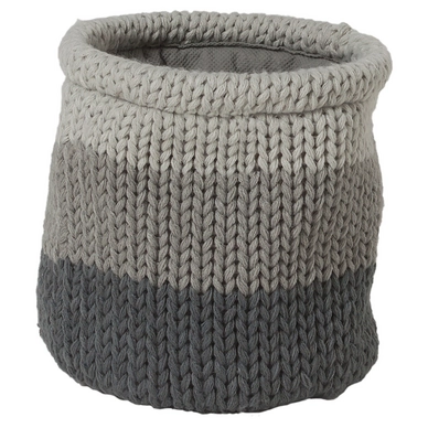 Panier de Rangement Sealskin Knitted Gris Small