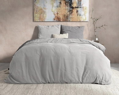 Dekbedovertrek Dreamhouse Double Face Grey/Anthracite Flanel