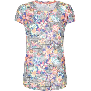 T Shirt O'Neill Women Sublimation Print Black Graphic Small Pink