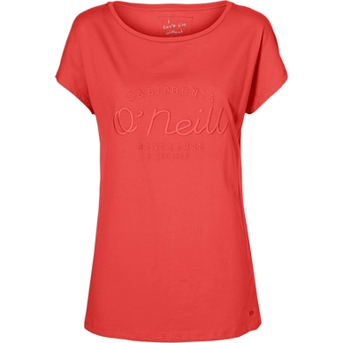 T-Shirt O'Neill Essentials Brand Hot Coral Damen