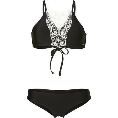 Bikini O'Neill Women Lace High Neck Black Out