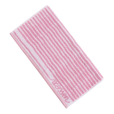 Serviette Vossen Baby Stripe Pearly Pink (set de 3) (50 x 100 cm)