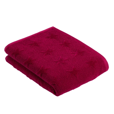 Bath Towel Vossen Orion Cranberry (set of 2) (67 x 140 cm)