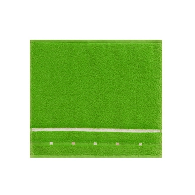 Face Towel Vossen Quadrati Meadow Green White (set of 6)