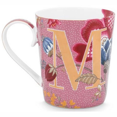Mok Pip Studio Alphabet Mug Floral Fantasy Pink M 350 ml