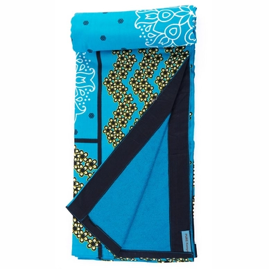 Kikoy Pure Kenya Kanga Towel Bleu