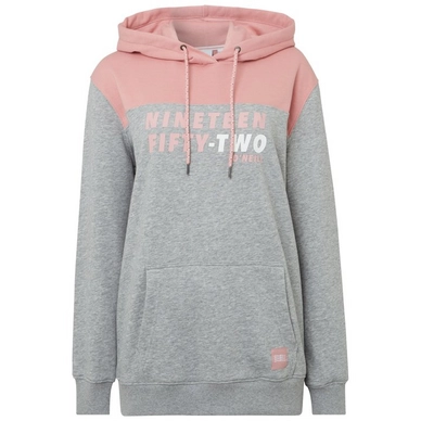 Pullover O'Neill Indra Hoodie Grey Aop W/ Pink-Purple Damen