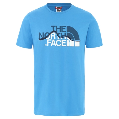 T-Shirt The North Face Men S/S Mount Line Tee Clear Lake Blue