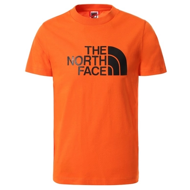 T-Shirt The North Face Boys S/S Easy Tee Red Orange TNF Black