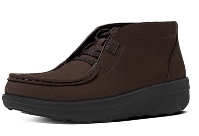 FitFlop Loaff Slip-On Ankle Boot Suede Chocolate Brown