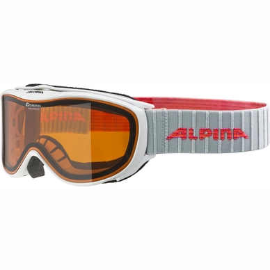 Ski Goggles Alpina Challenge 2.0 White Flamingo DH Orange