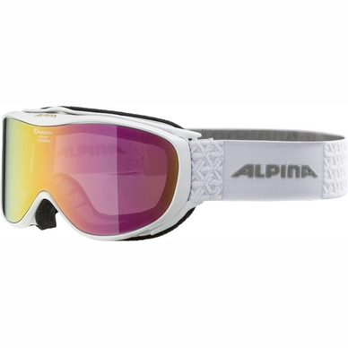 Masque de Ski Alpina Challenge 2.0 White MM Pink