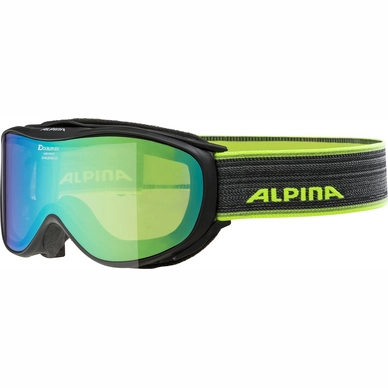 Masque de Ski Alpina Challenge 2.0 Black Neon MM Green
