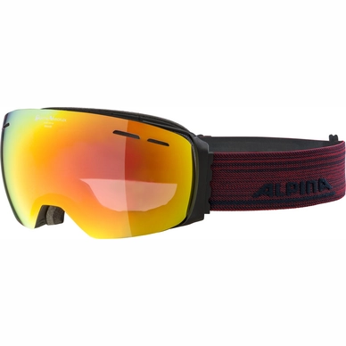 Ski Goggles Alpina Granby Black Matt QVMM Red