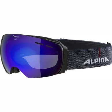 Skibril Alpina Granby Black Matt MM Blue
