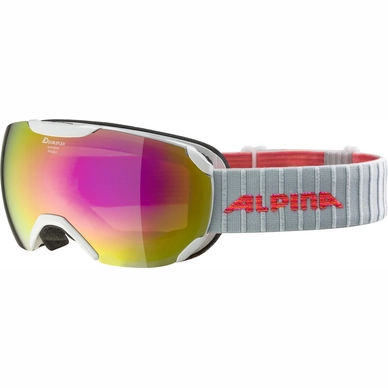 Skibrille Alpina Pheos S Pearlwhite MM Pink Unisex