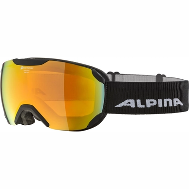 Ski Goggles Alpina Pheos S Black Matte QMM Red