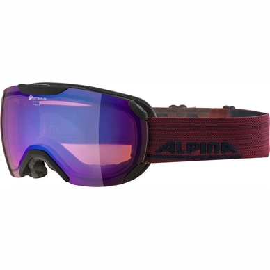 Masque de Ski Alpina Pheos S Black Matt QMM Blue