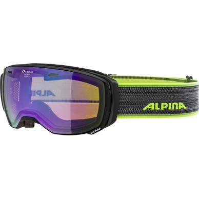 Ski Goggles Alpina Estetica Black Matte MM Green