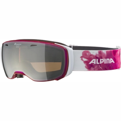 Ski Goggles Alpina Estetica Translucent Pink MM Black