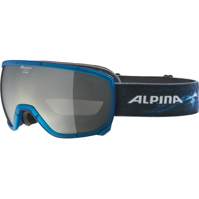 Masque de ski Alpina Scarabeo Translucent Blue MM Black