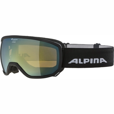 Ski Goggles Alpina Scarabeo S Black Matte MM Gold