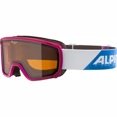 Masque de Ski Alpina Scarabeo S Pink Transluzent DH Orange