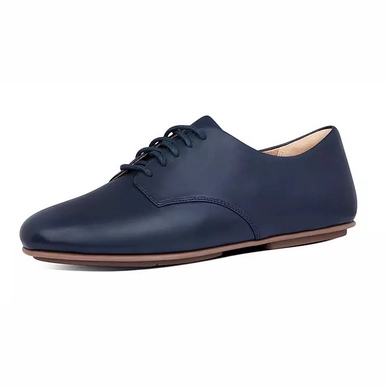 FitFlop Women Adeola Lace-Up Derby's Leather Midnight Navy