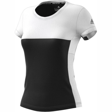 Tennisshirt Adidas T16 CC Schwarz / Weiß Damen