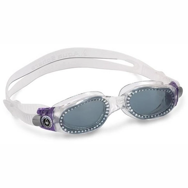 Zwembril Aqua Sphere Kaiman Small Dark Lens Clear/Purple