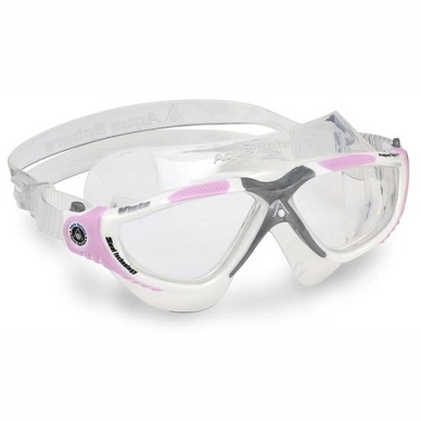 Zwembril Aqua Sphere Vista Clear Lens White/Pink