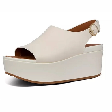 FitFlop Women Eloise Back-strap Leather Wedges Stone