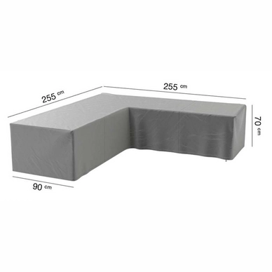Lounge Set Abdeckung AquaShield L-shape Grey (255 x 255 x 90 x h70 cm)