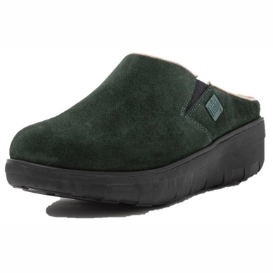 FitFlop Women Loaff Suede Clog Trekking Green