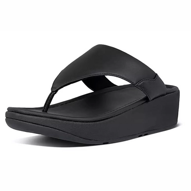 FitFlop Women Myla Leather Toe-thong Leather All Black