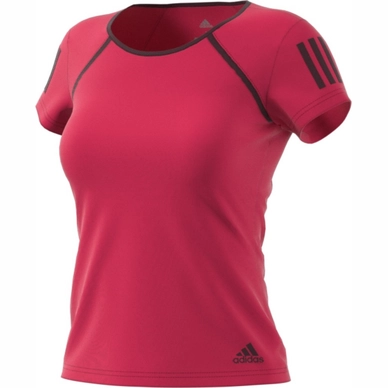 Tennisshirt Adidas Club Tee Energy Pink/Dark Burgundy Damen