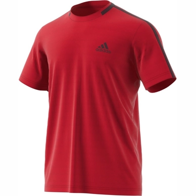 Tennisshirt Adidas Advantage Tee Scarlet Herren