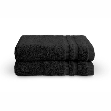 Gästehandtuch Byrklund Bath Basics Black Baumwolle (2er Set)