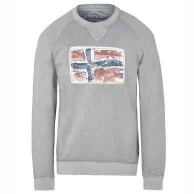 Trui Napapijri Babos Crew Med Grey Solid