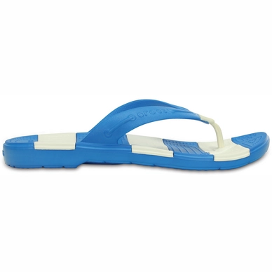 Slipper Crocs Beach Line Flip Ocean/White