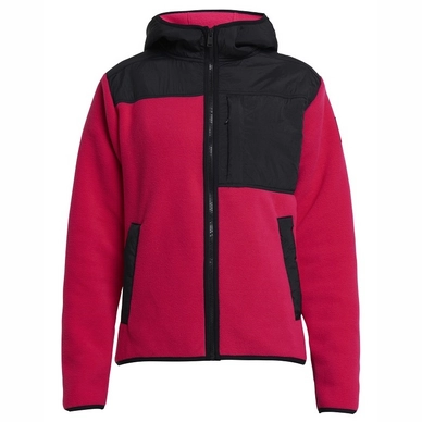Vest Tenson Women Block Zip Hoodie Cerise